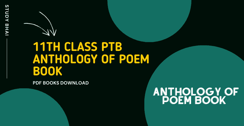 11th Class Anthology Of Poem Book